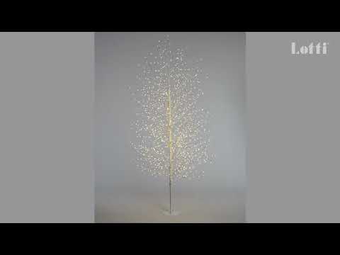 ALBERO RAMO TIGLIO BIANCO H170CM 784 MICROLED BIANCO CALDO