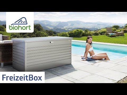 BAULE DA ESTERNO 130CM GRIGIO QUARZO METALLIZZATO