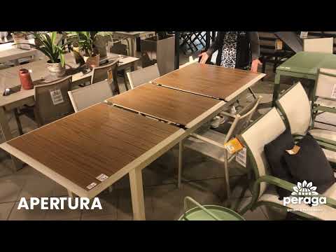 TAVOLO LOUISIANE II 187/247X100 CREMA E ROVERE