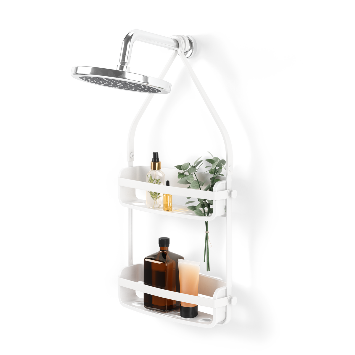 Portaoggetti per doccia Flex 31x9x65cm Bianco UMBRA
