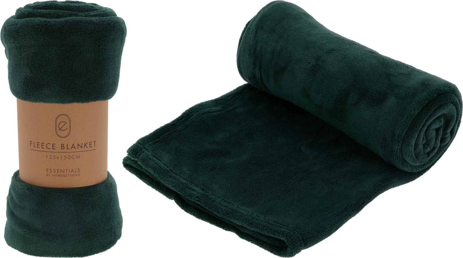 COPERTA PLAID PILE 125X150CM VERDE SCURO