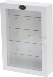PORTACHIAVI IN LEGNO BIANCO 19X27CM