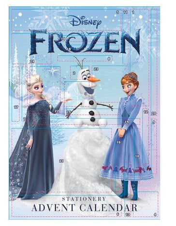 Calendario dell'Avvento Frozen con Cancelleria 24 Pezzi - immagine 1