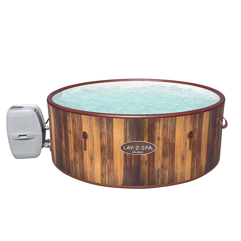PISCINA IDROMASSAGGIO LAY-Z-SPA 180X66CM HELSINKI AIRJET CON EFFETTO LEGNO 5/7 ADULTI