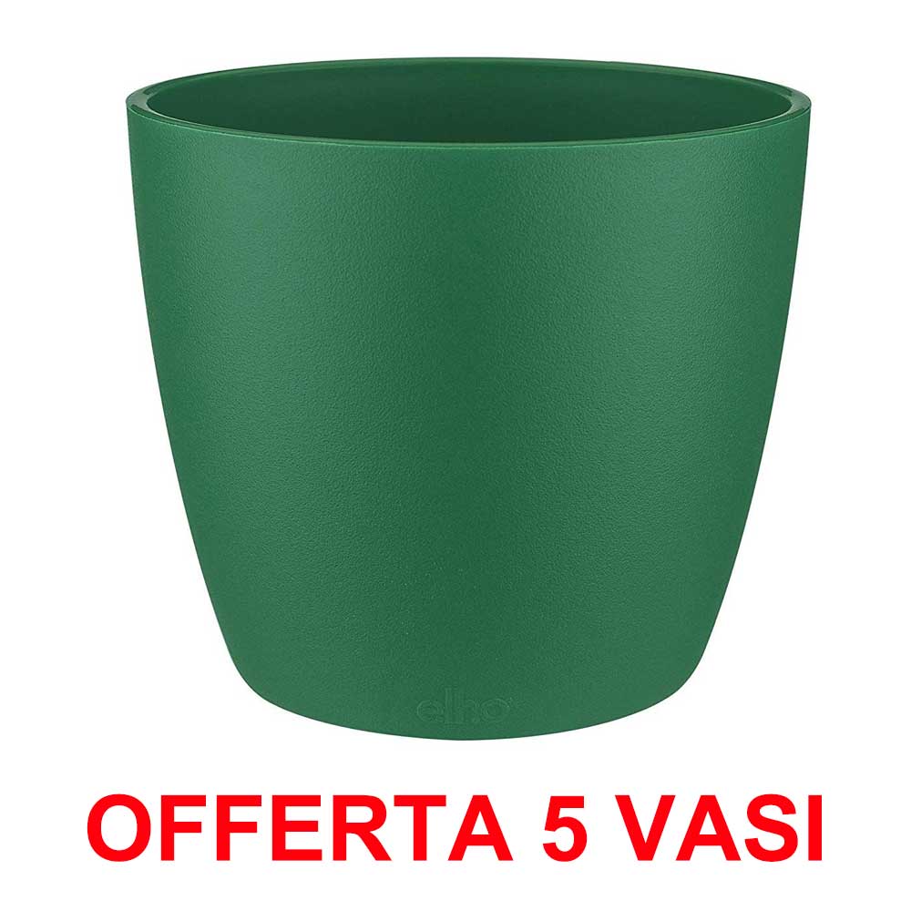 OFFERTA 5 VASO BRUSSELS ROUND MINI 7CM LUCKY GREEN