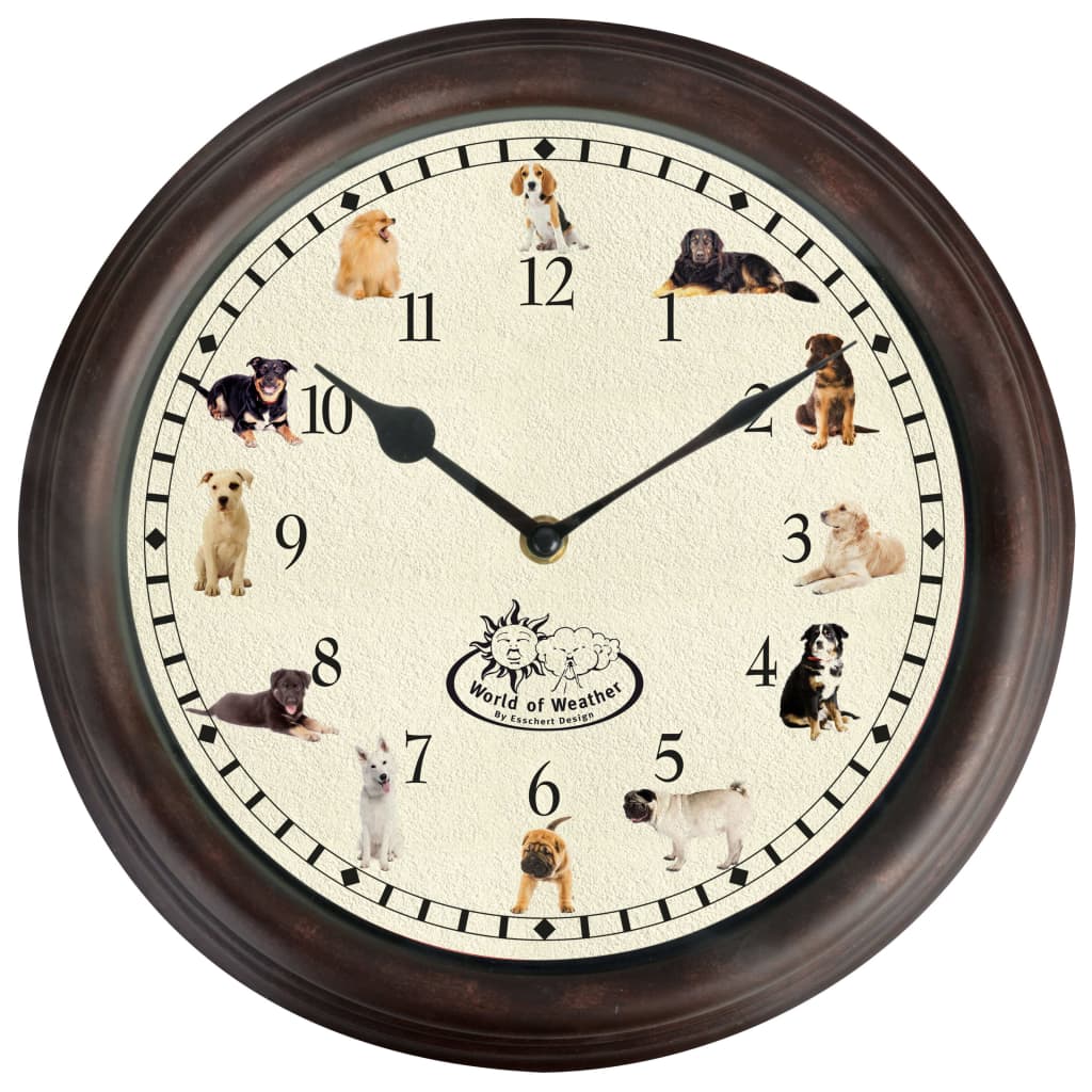 OROLOGIO DA PARETE CON SUONI TEMA CAGNOLINI 30CM