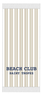 Telo Mare Fouta 90x190 cm righe beige Marinette Off White