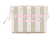Trousse Beauty Case Beach Club 30x20x10 cm Beige a righe Marinette Off White