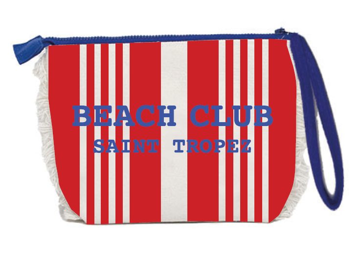Trousse Pochette 20x14,5x7 cm Rosso Blu Marinette Off White