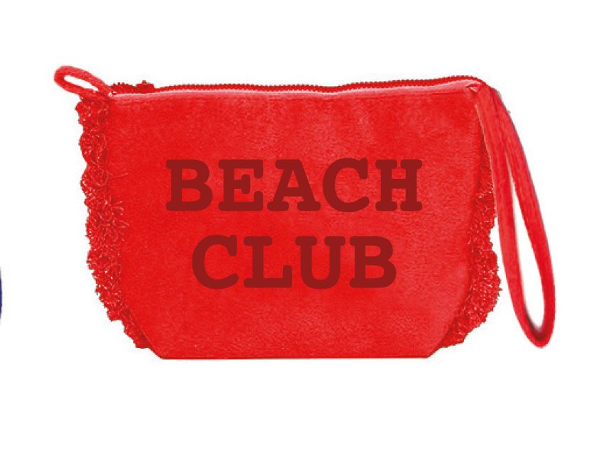 Trousse Beach Club 20x14,5x7 cm Rosso Marinette Off White