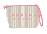 Trousse Pochette Beach Club 20x14,5x7 cm Beige Rosa Marinette Off White