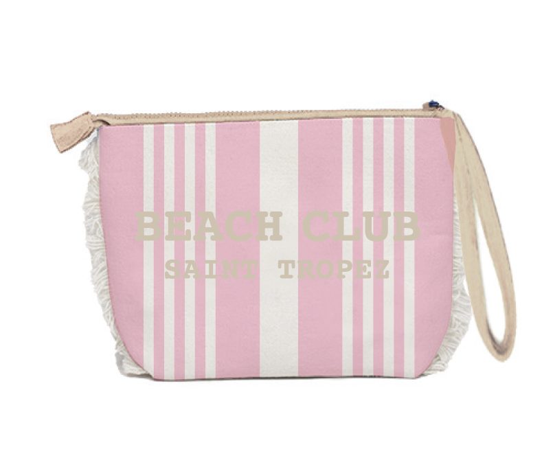 Trousse Beach Club 20x14,5x7 cm Rosa Bianco Kit2