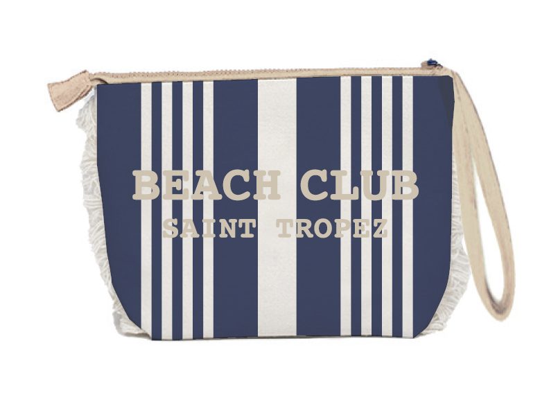 Trousse 20x14,5x7 cm Blu Jeans e Bianco Marinette Off White