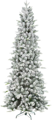 Albero di Natale Poly Snowy Carson Slim Innevato 150cm D86cm