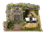 Mulino ad Acqua 25x28x24H Multicolore Peraga Christmas