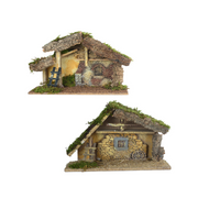 Capanna Presepe 35X17CM Colori Naturali Peraga Christmas