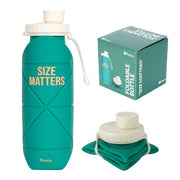 Borraccia Pieghevole Silicone 600ml Verde Acqua FISURA