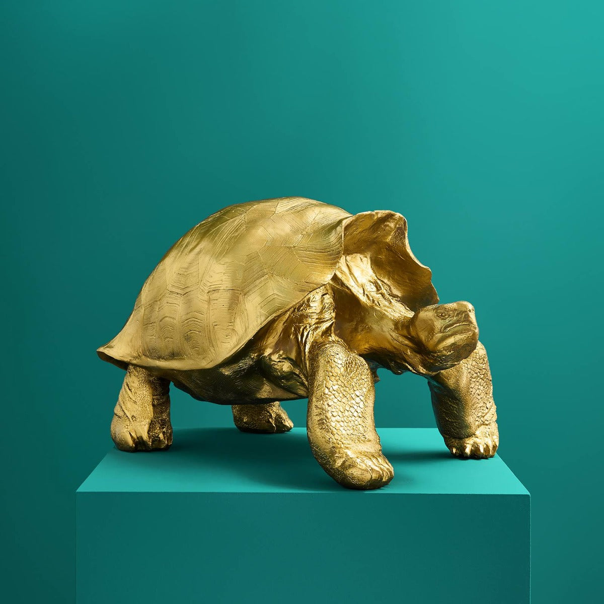 TARTARUGA STORMY ORO 56X36X33 CM