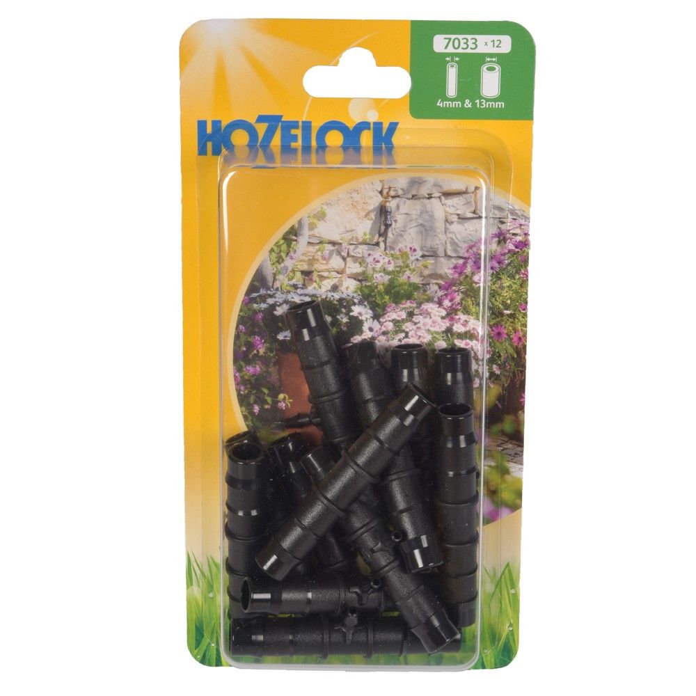 12 RIDUTTORE T 3 VIE CONNETTORE DI GIUNZIONE 13 MM 4 MM MICRO IRRIGAZIONE