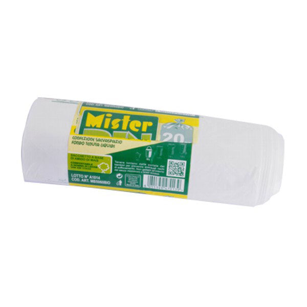 SACCO IMMONDIZIA BIO  50x 60 Pz.20 MR.BIN