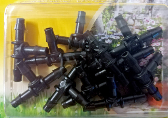 CONNETTORE A T PER TUBO DA 4 MM