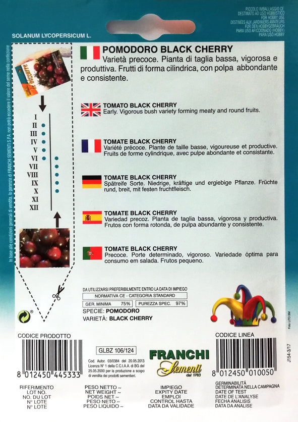 BUSTINA SEMI DI POMODORO BLACK CHERRY