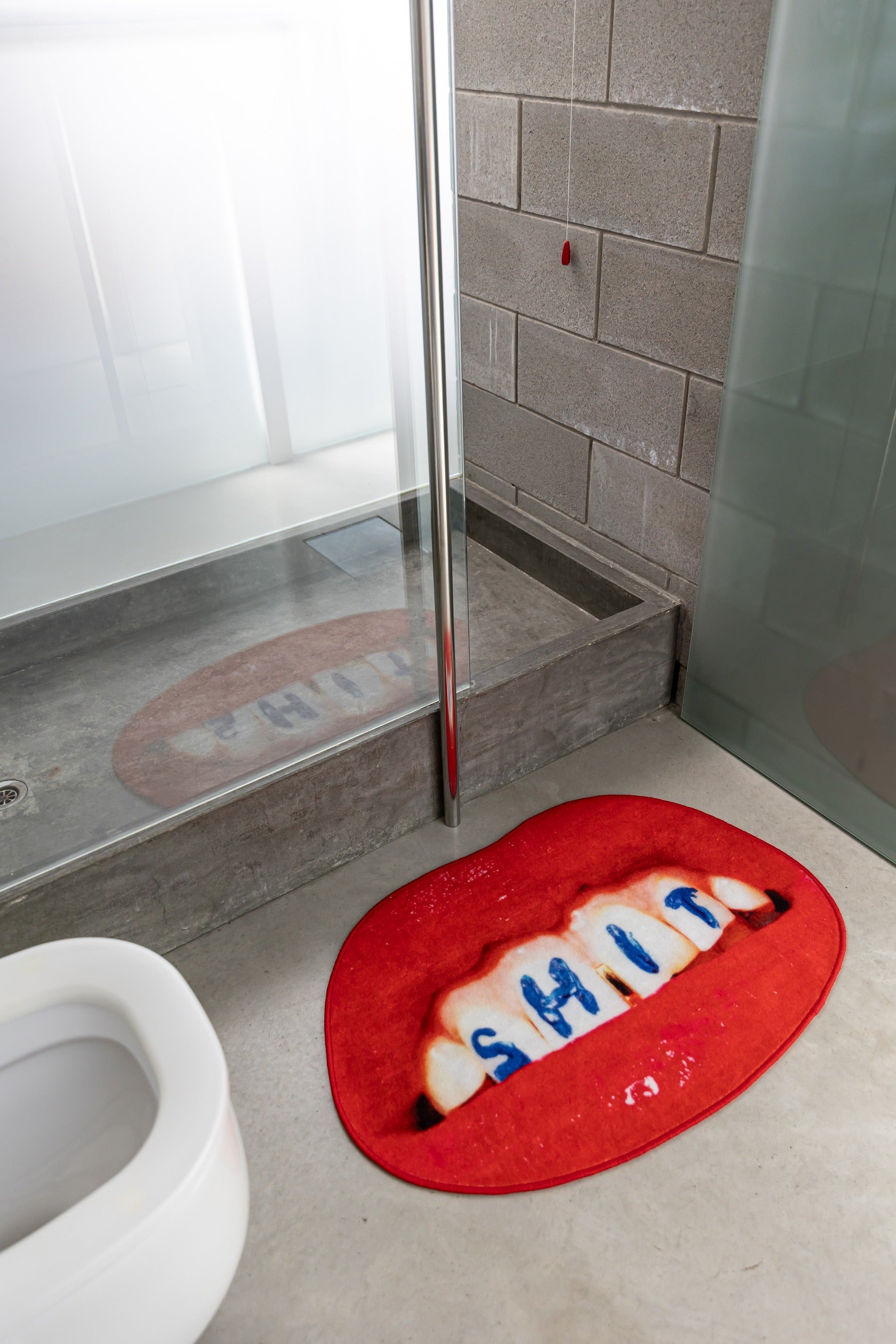 Tappeto Shit 60x90cm Rosso SELETTI