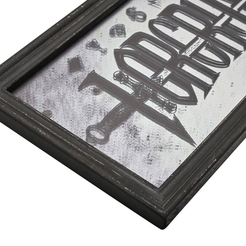 Targa a Specchio Harry Potter Horcrux Arti Oscure 30x40 cm Nero e Argento Peraga Christmas