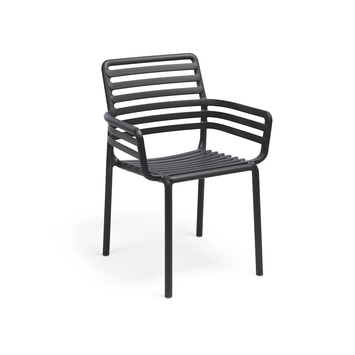 OFFERTA TAVOLO RIO ESTENDIBILE 210/280CM ANTRACITE +6 SEDIE +2 POLTRONE DOGA ANTRACITE