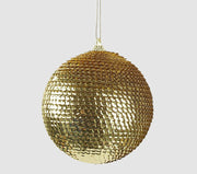 PALLINA DI NATALE SQUAME, Ø10CM, ORO