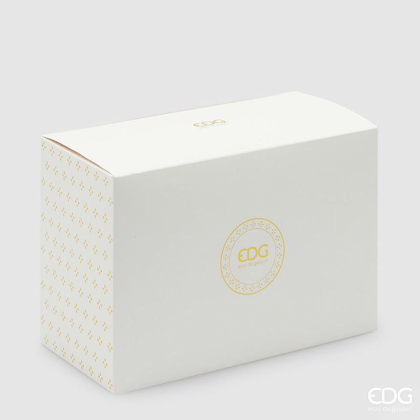 Scatola Bomboniera H15 L22 P11 Avorio Logo Oro EDG