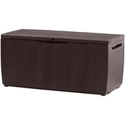 BAULE MULTIUSO DA GIARDINO CAPRI RATTAN 123X53,5X57H - 305 LT - MARRONE