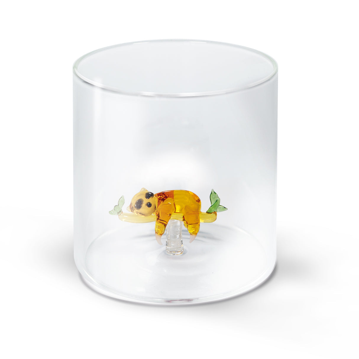 Bicchiere in Vetro Borosilicato 250 ml Decoro Bradipo WD LIFESTYLE