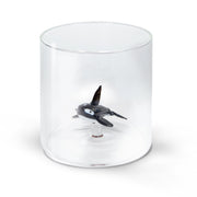 Bicchiere in Vetro Borosilicato  250 ml Decoro Orca WD LIFESTYLE