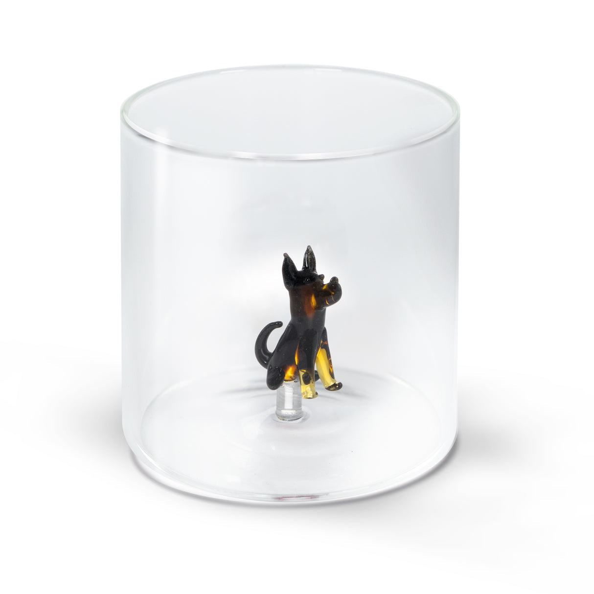 Bicchiere Vetro Borosilicato 250 ml Decoro Pastore Tedesco WD LIFESTYLE