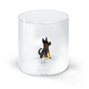 Bicchiere Vetro Borosilicato 250 ml Decoro Pastore Tedesco WD LIFESTYLE