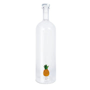 Bottiglia in Vetro con Tappo Ermetico 1.2 Lt Trasparente Decoro Ananas WD LIFESTYLE