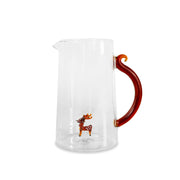 Caraffa in Vetro Borosilicato Decoro Renna di Natale 1.5L Trasparente WD Lifestyle
