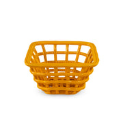 Cestino Centrotavola in Stoneware Effetto Intreccio Giallo WD LIFESTYLE