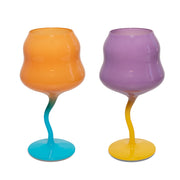 Set 2 Calici da Cocktail in Vetro Colorato 450 ml WD LIFESTYLE