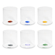 Set 6 Bicchierini Vetro Borosilicato 10 cm Multicolor WD LIFESTYLE