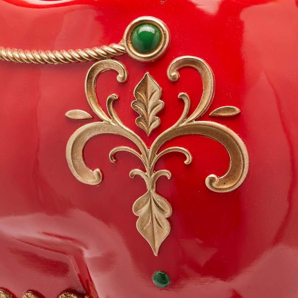 Base per Albero di Natale Pino Elfo con Pantaloni H66x57x41 Verde e Rosso