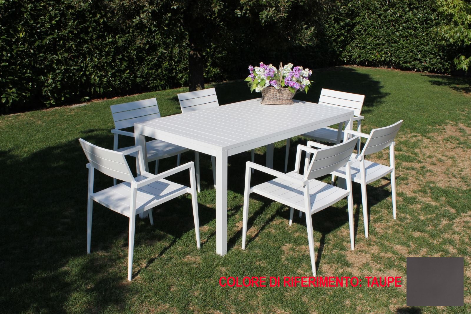 TAVOLO NIZZA 200X90 MARRONE TAUPE