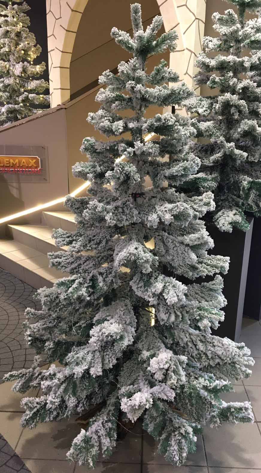 ALBERO DI NATALE 210CM VERDE INNEVATISSIMO FOLTO