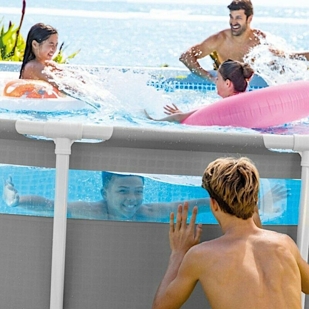 PISCINA PRISMA FRAME CLEARVIEW 488X122 CM