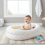 Piscina gonfiabile per neonati Starry 115x115x25 cm 136 litri INTEX