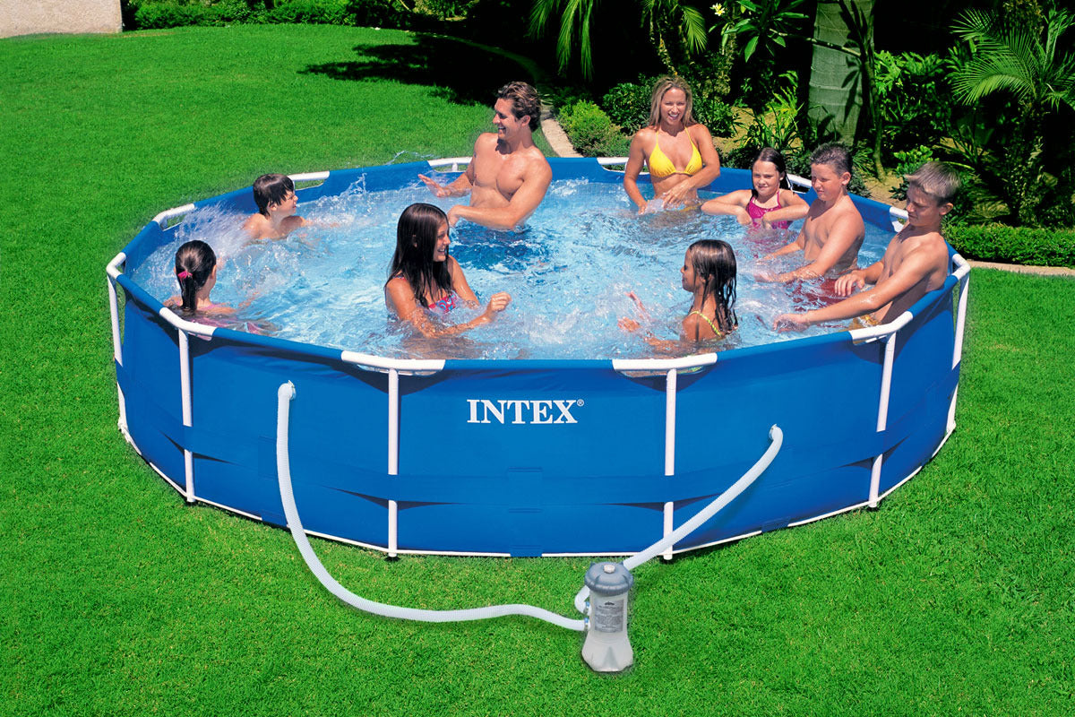 OFFERTA PISCINA METAL FRAME POOL CM 366X76 CON POMPA FILTRO + COPERTURA