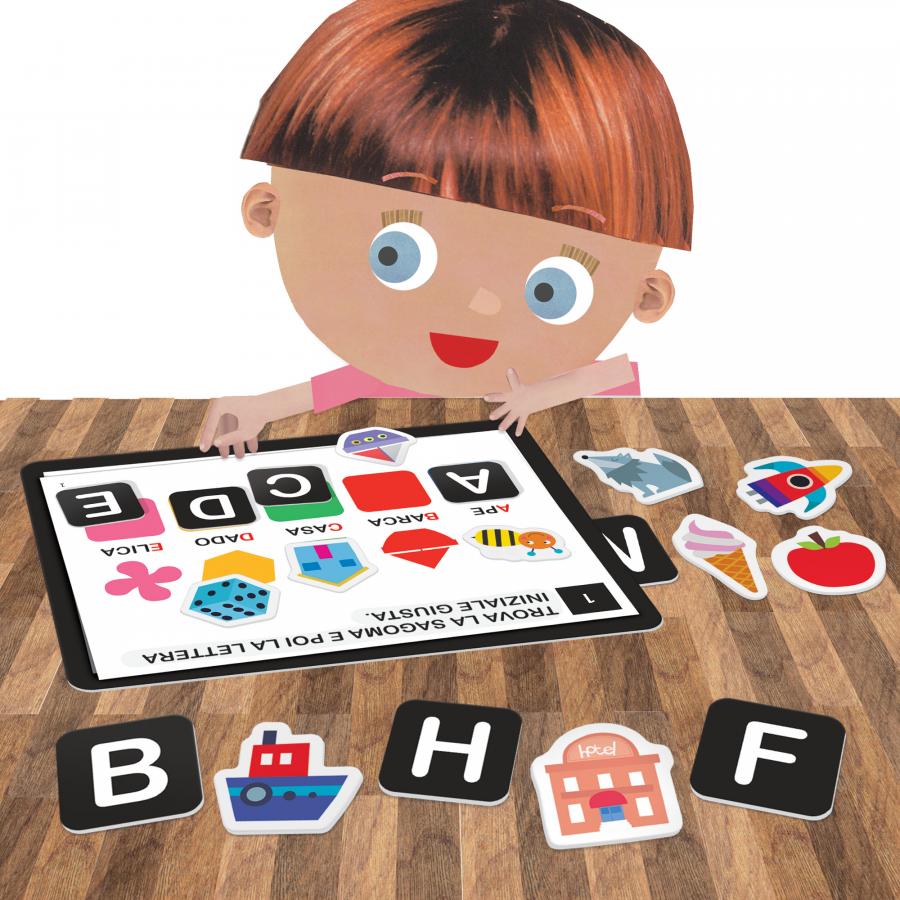 GIOCO LABORATORIO MAGNETICO DELL'ALFABETO PER BAMBINI 3-6