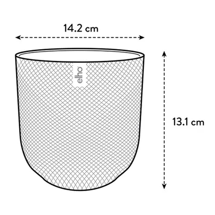 VASO JAZZ ROUND Ø14XH13CM BIANCO