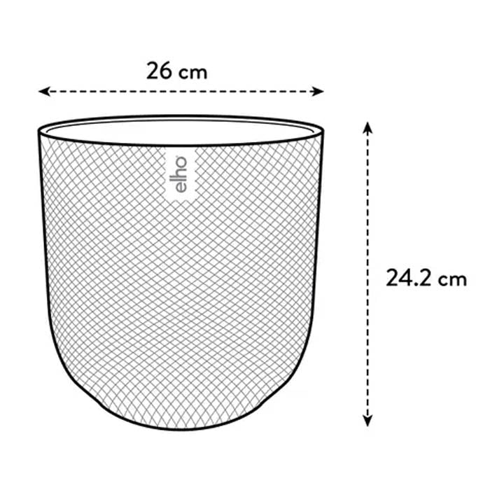 VASO JAZZ ROUND Ø26XH24CM GIALLO AMBRA
